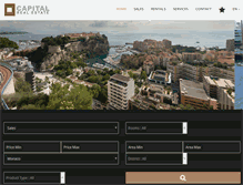 Tablet Screenshot of capitalrealestate.mc